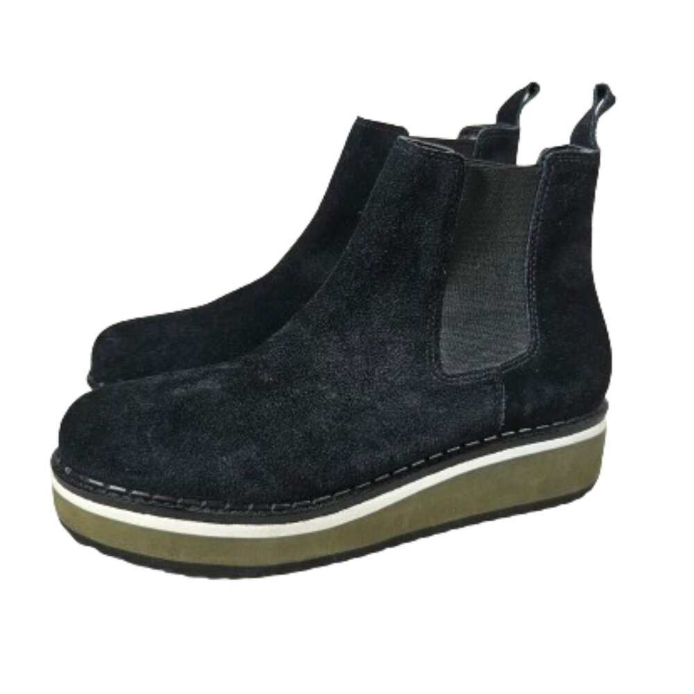 Matisse Ronan Black and Green Platform Booties Women's Size 9 NWOT